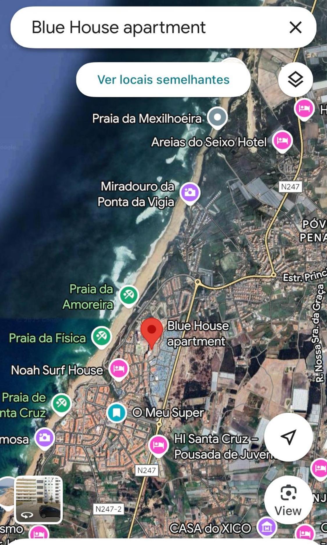 Blue House In Santa Cruz With Sea View Apartment Ngoại thất bức ảnh